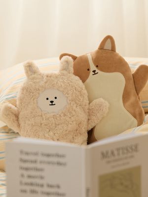 전자파 ZERO 웰시코기 인형 온수찜질기