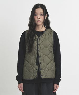 울트라 라이트 퀼팅 베스트 카키