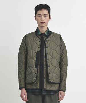 울트라 라이트 퀼팅 자켓 카키