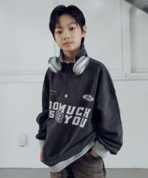 하프 집업 맨투맨