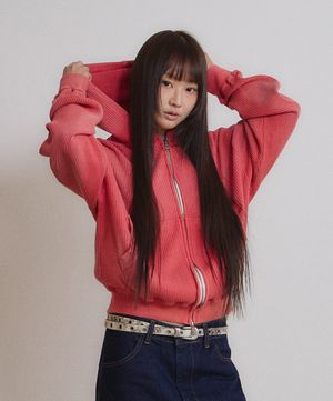 Archive Waffle Hood Zip-Up