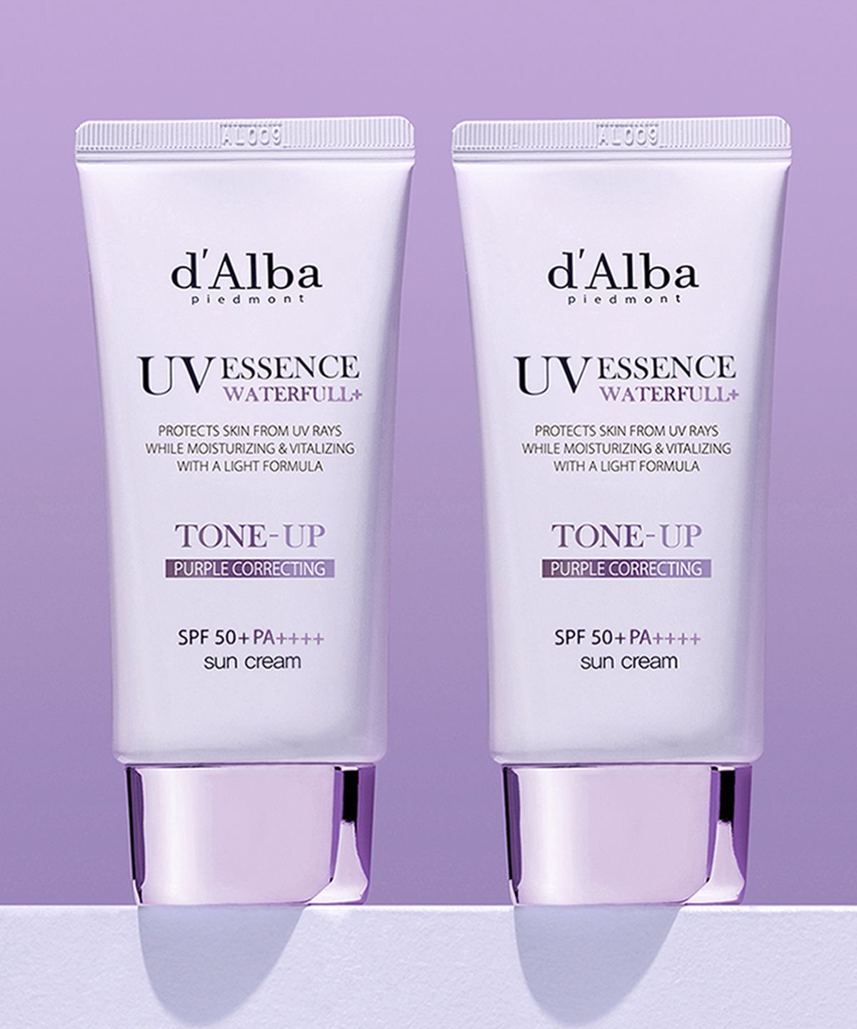 달바(D'ALBA) 워터풀 톤업 선크림(퍼플) 50ml+50ml
