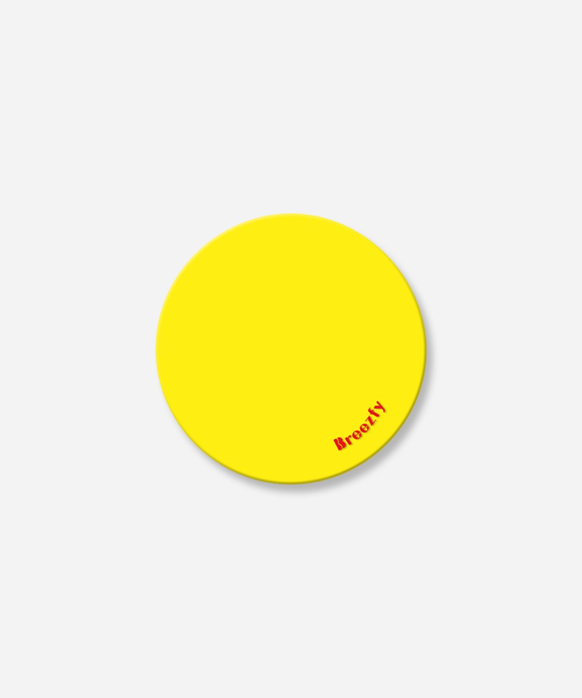브리즈피(BREEZFY) LEMON YELLOW - 테이프 부착형 폰 그립 - 비비드 컬렉션