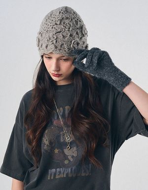 메종블룸 크로쉐 니트 모자 (4 Colors)