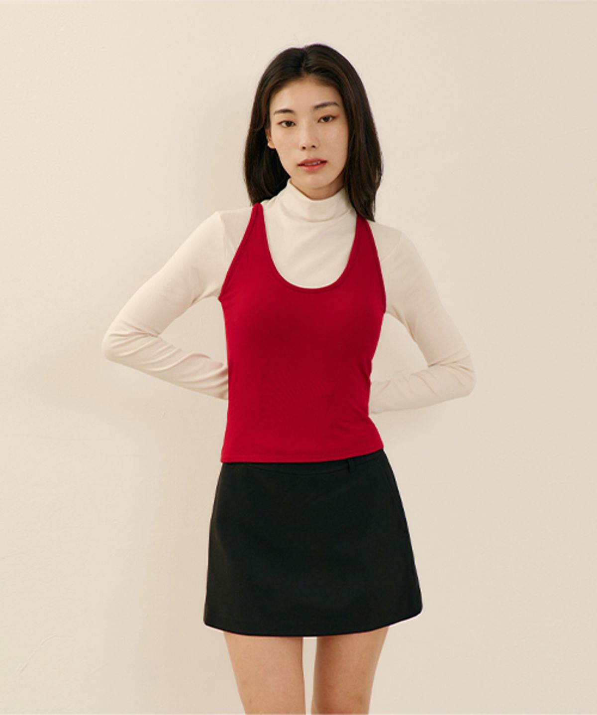 마른파이브(MARN5) 히트터치 홀터넥 기모 브라탑_4colors