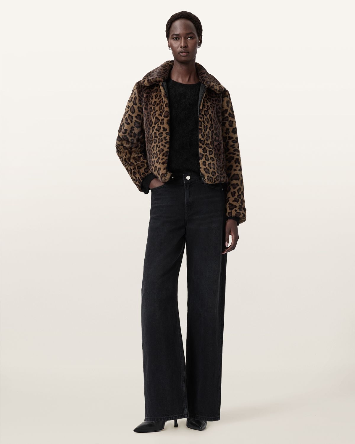 올세인츠(ALLSAINTS) 세이 페이크퍼 자켓 W080OD-4125