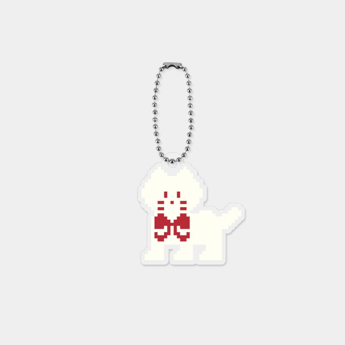 더나인몰(THE NINEMALL) ribbon knit hey cat 아크릴키링