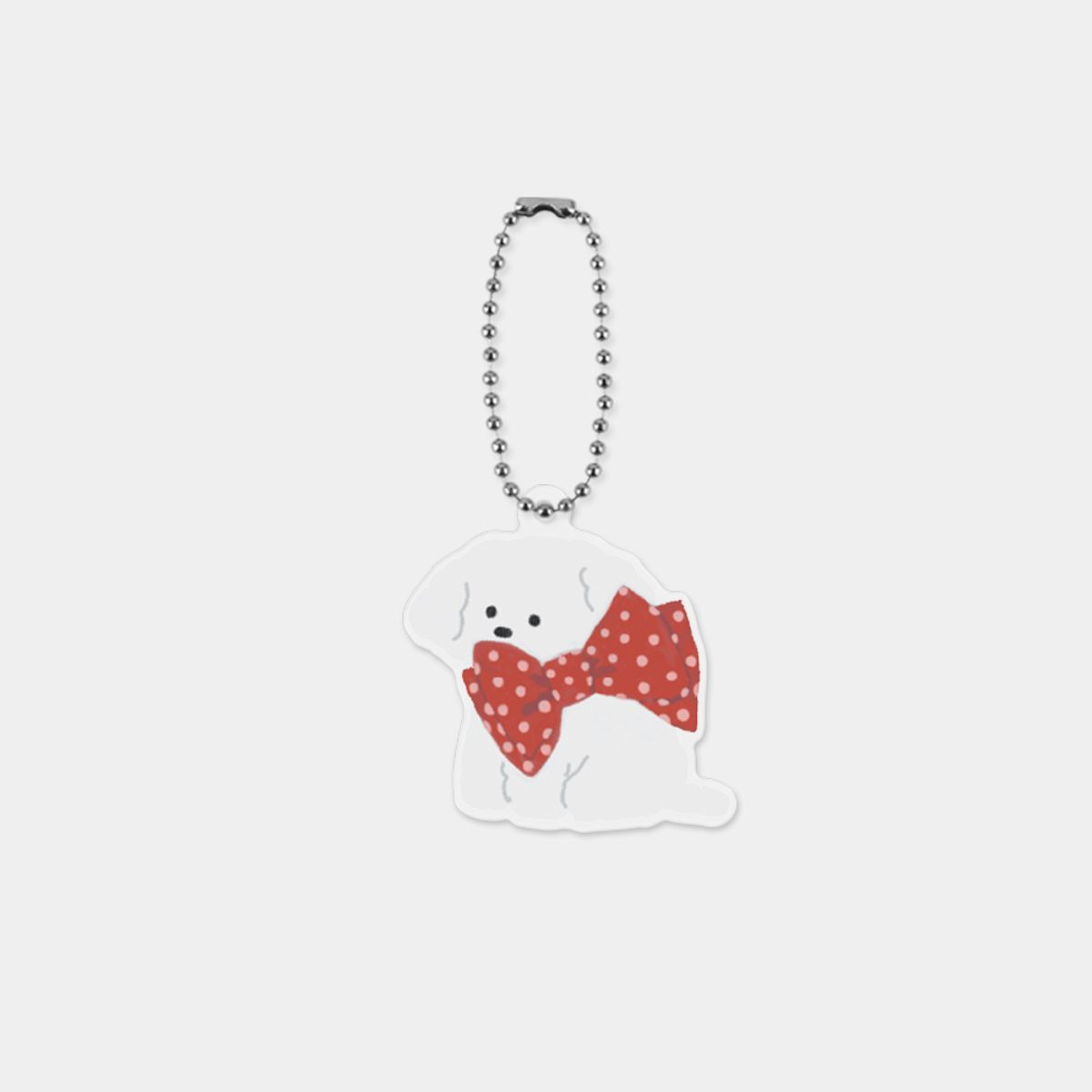 더나인몰(THE NINEMALL) red big ribbon ppokku 아크릴키링