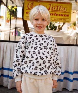 양기모 레오파드 맨투맨