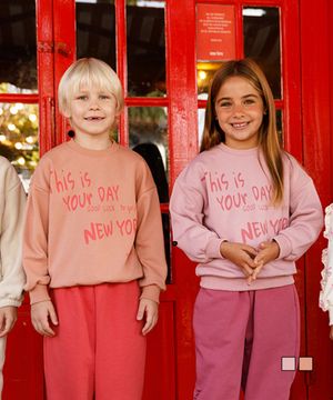 럭럭 레터 맨투맨  ( 2COLORS )