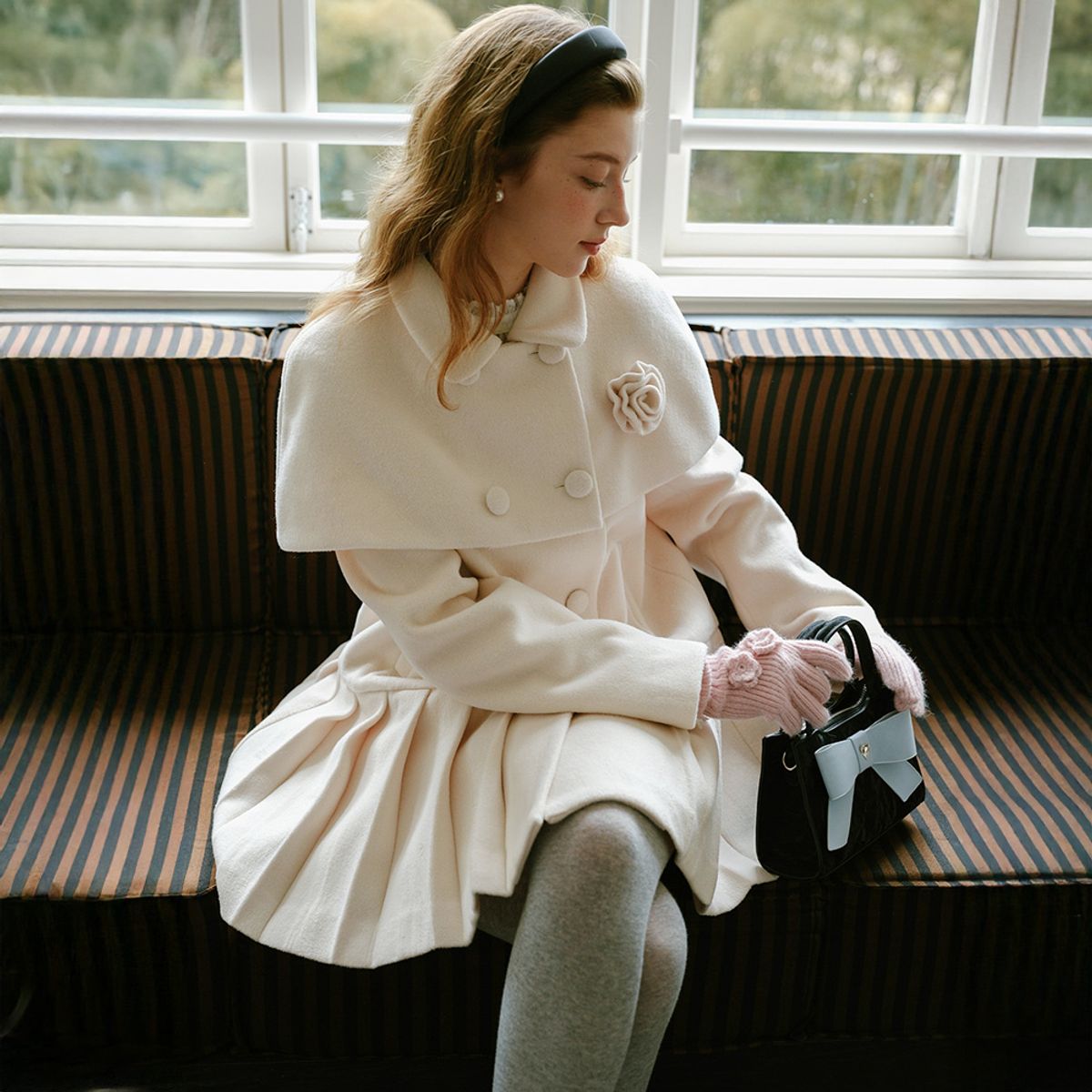 쎄무아듀(CEST MOIDEW) Cest_Pleated half double coat