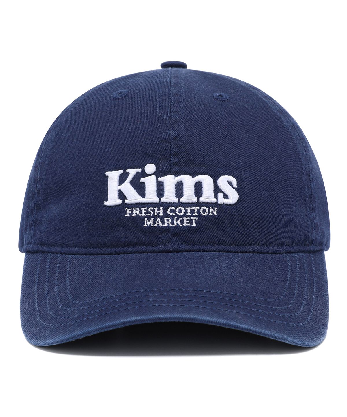 킴스 프레시 코튼 마켓(KIMS FRESH COTTON MARKET) Kims Bam Logo Ball Cap Navy