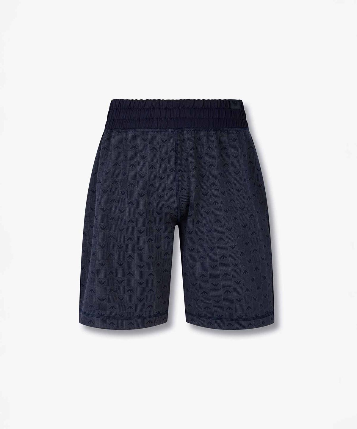 엠포리오 아르마니 언더웨어(EMPORIO ARMANI UNDERWEAR) 남성 이글 자카드 라운지 버뮤다 쇼츠_블루 0815331008