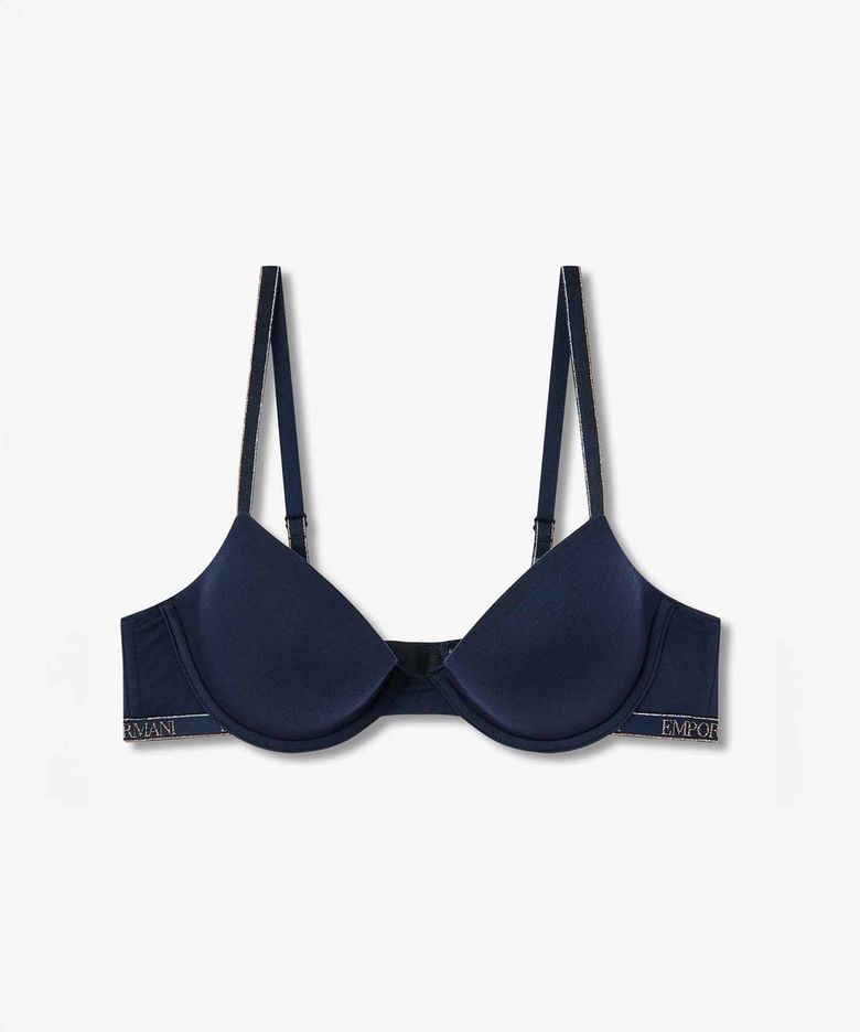 여성 메탈릭 밴딩 리무버블 푸쉬업 브라_마린 0825385506