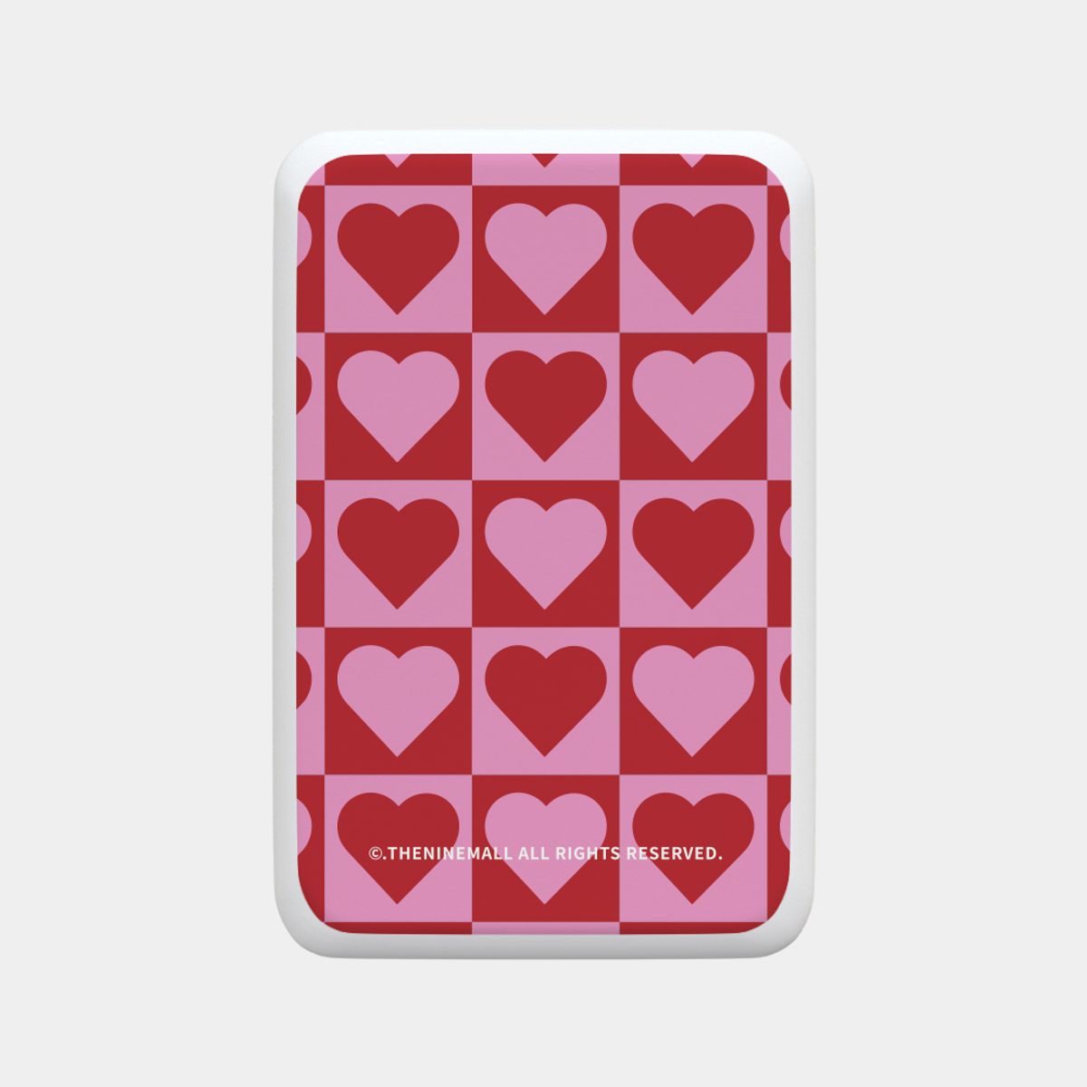 더나인몰(THE NINEMALL) heart checkerboard [맥세이프 보조배터리]