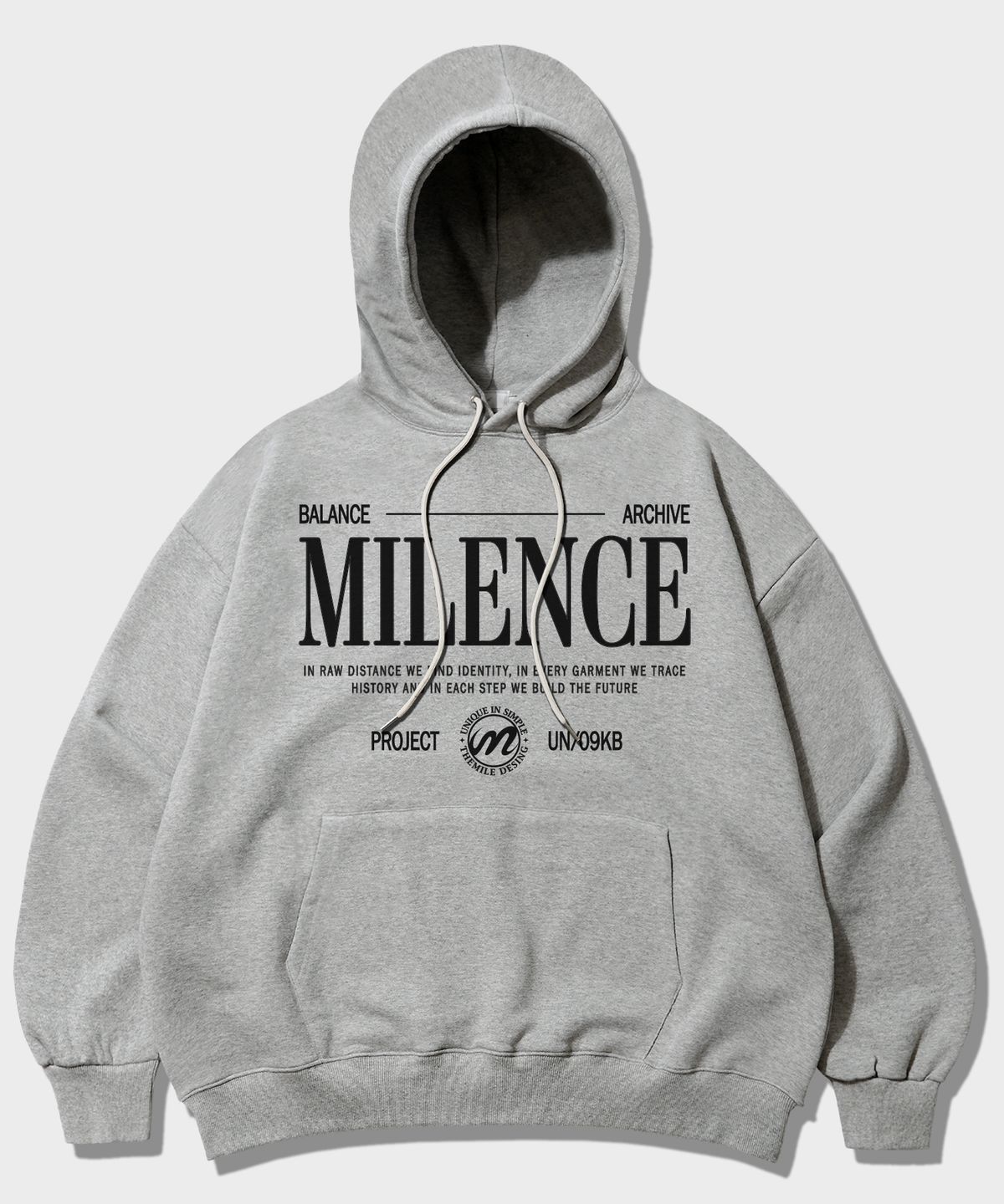더마일(THEMILE) MILENCE HOODIE_GRAY