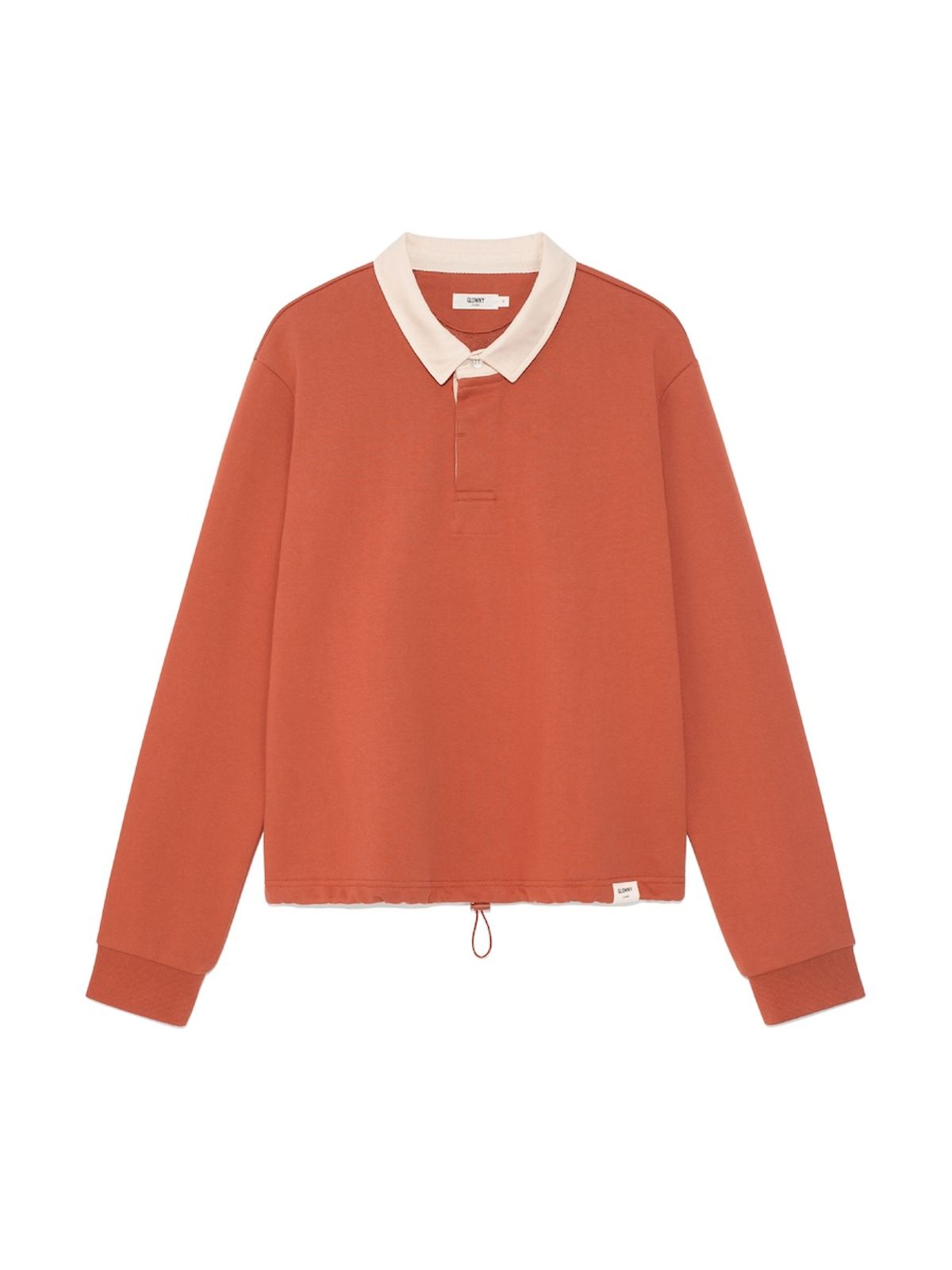 글로니(GLOWNY) G CONTRAST POLO LONG SLEEVE (ORANGE)