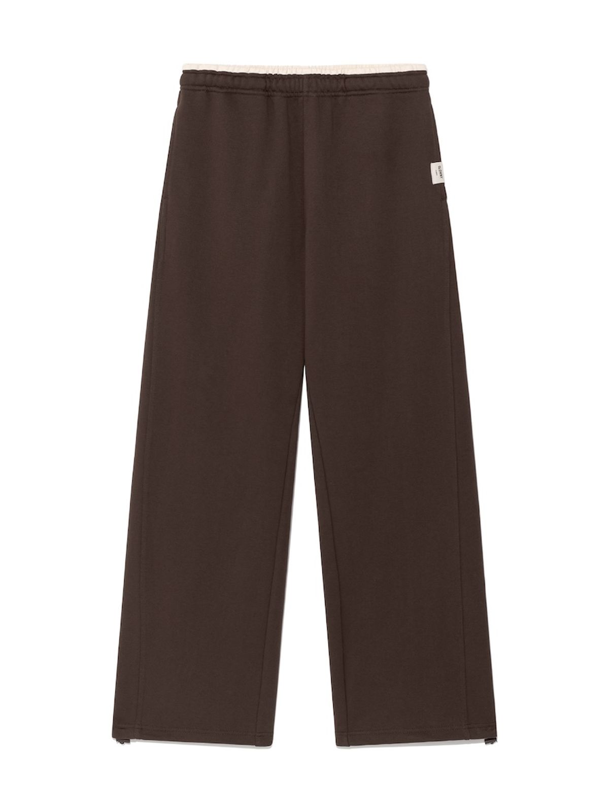 글로니(GLOWNY) G CONTRAST SWEATPANTS (BROWN)