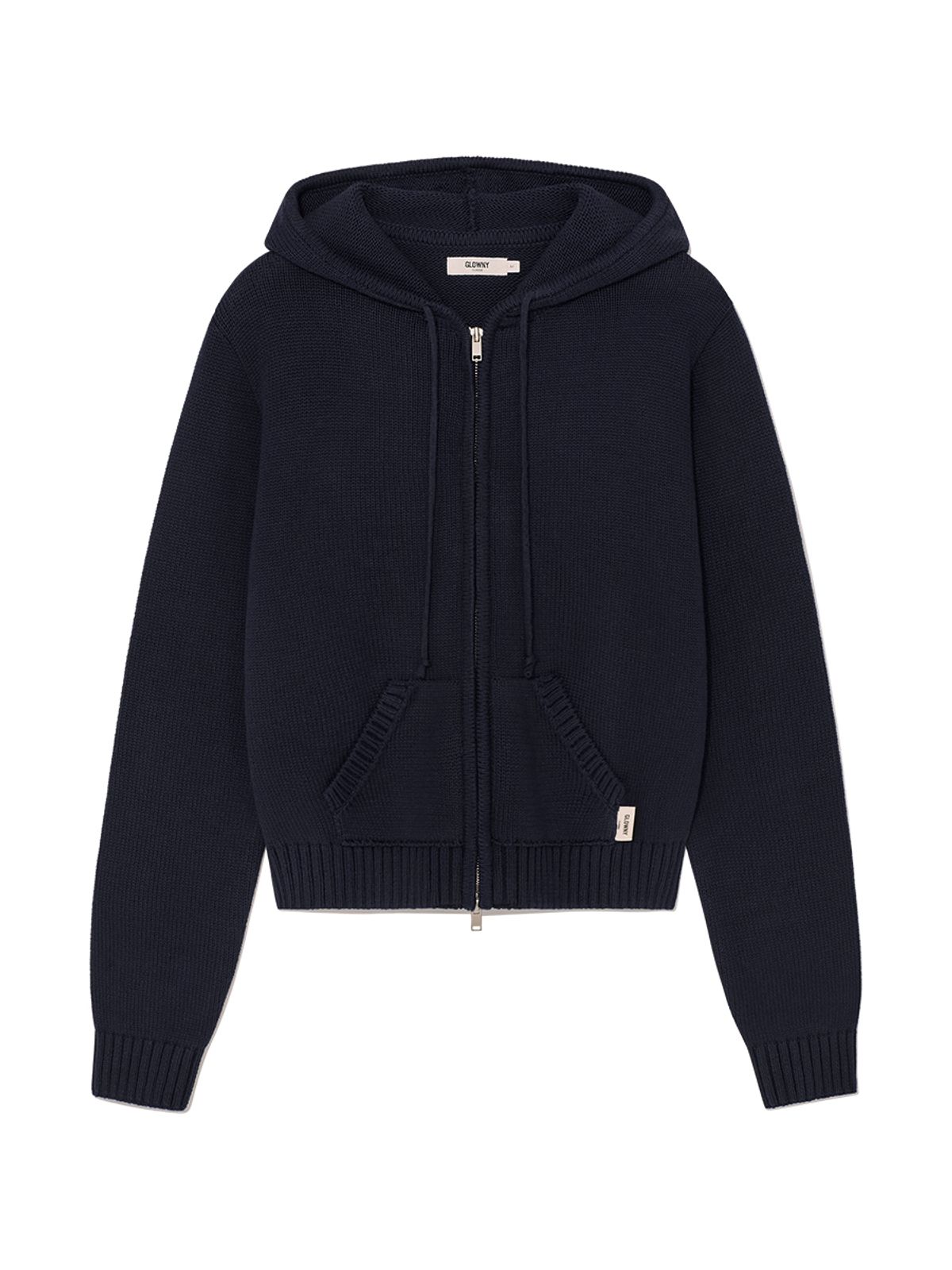 글로니(GLOWNY) G CLASSIC KNIT ZIP UP (NAVY)