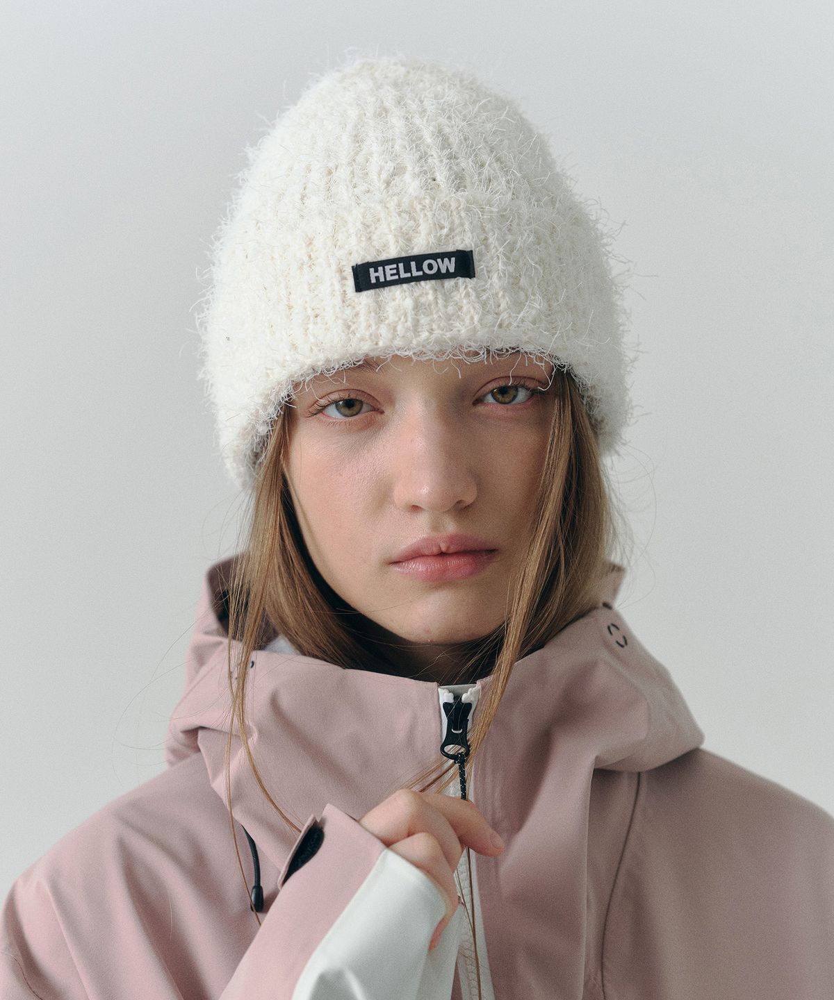 헬로우(HELLOW) 25 Bloom beanie IVORY