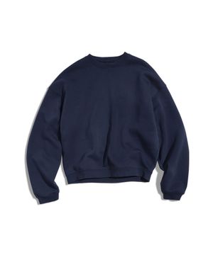 어반 스트레이트 크롭 맨투맨 티셔츠 네이비 FMT900C