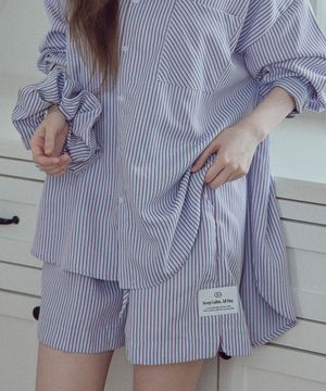 [블랜드] 레이어 스트라이프 하프팬츠 라운지웨어 3colors