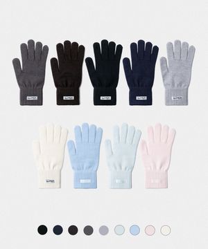 [2PACK] 클래식 소프트 핑거홀 터치 숏 장갑_9colors