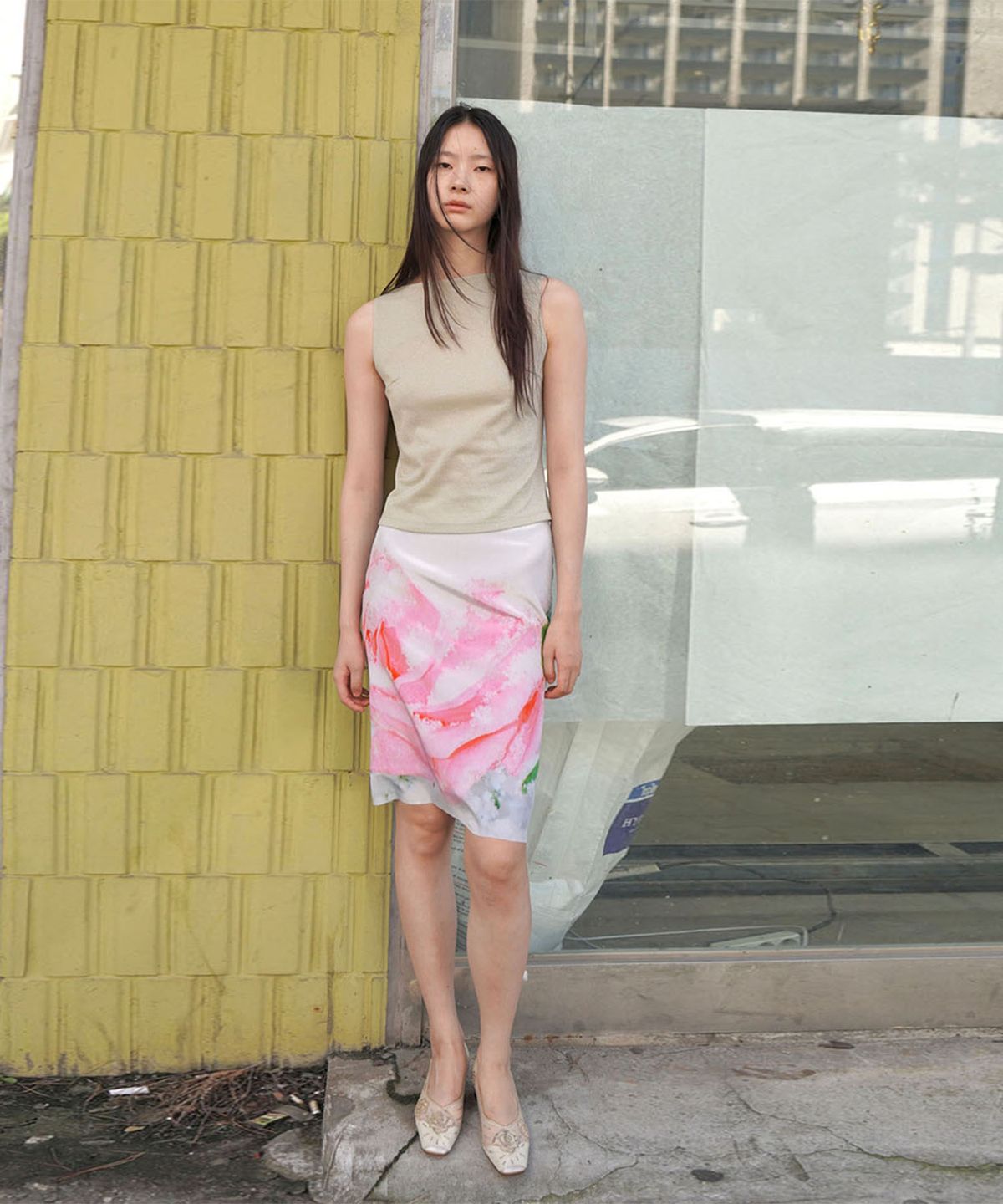 누아누(NUUANU) Rose Skirt_Pink