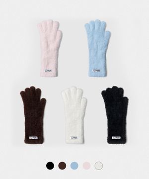 [2PACK] 허그 앙고라 핑거홀 장갑_5colors