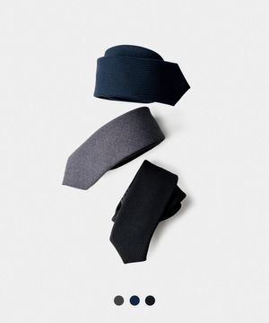 [2PACK] 울 터치 솔리드 슬림핏 타이_3colors