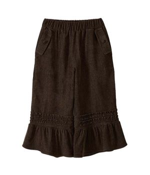 Ruffled Wide Crop Pants