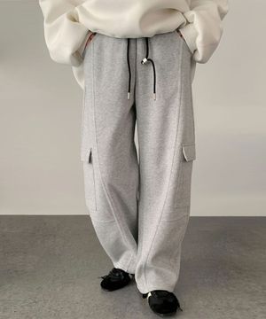 Cargo Wide Banding Pants (2colors)