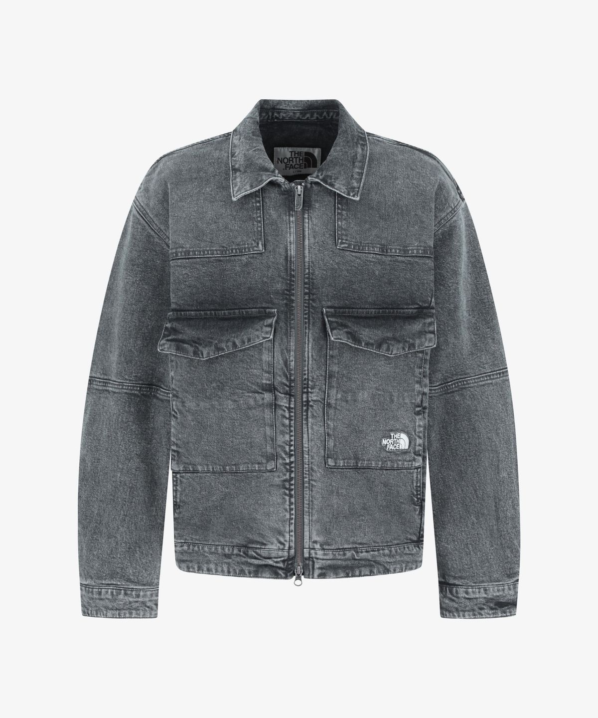 노스페이스(THE NORTH FACE) NJ3BR53J 데님 트러커 자켓 GRAY