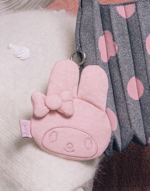 Denim Mini Pouch My Melody Washed Pink