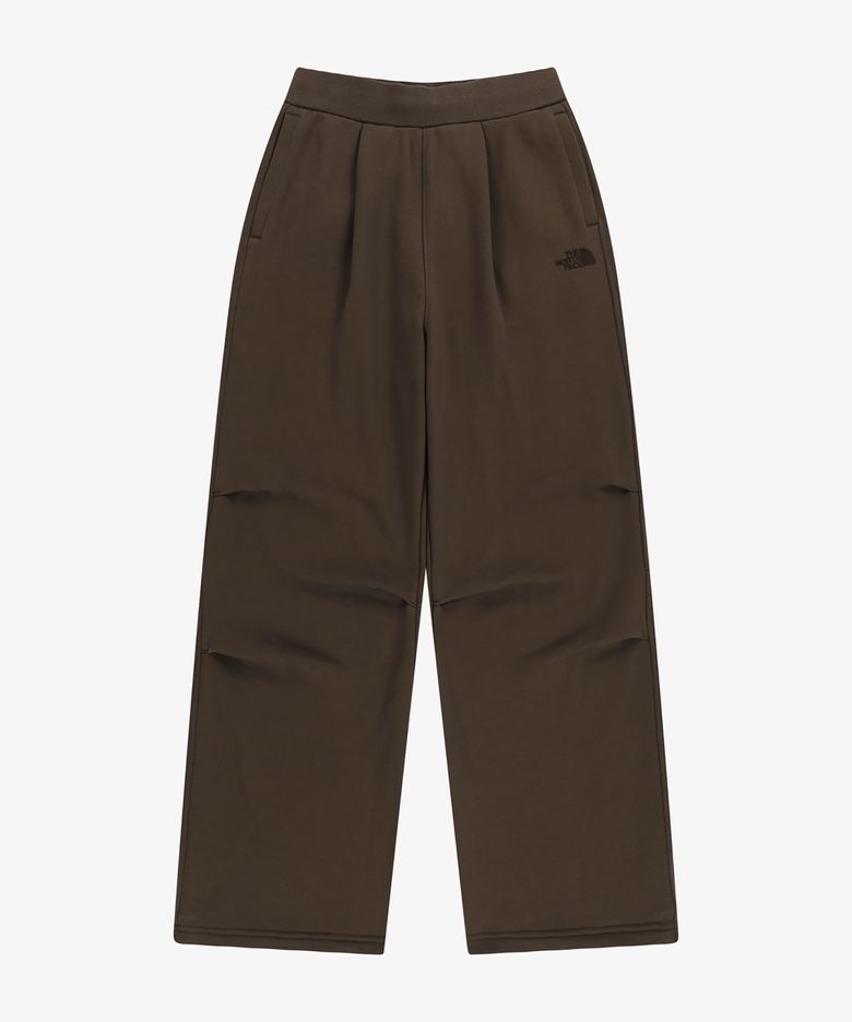NP6KR53K 로고 스웻팬츠 COCOA_BROWN