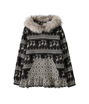 Nordic Oversized Knit Hoodie