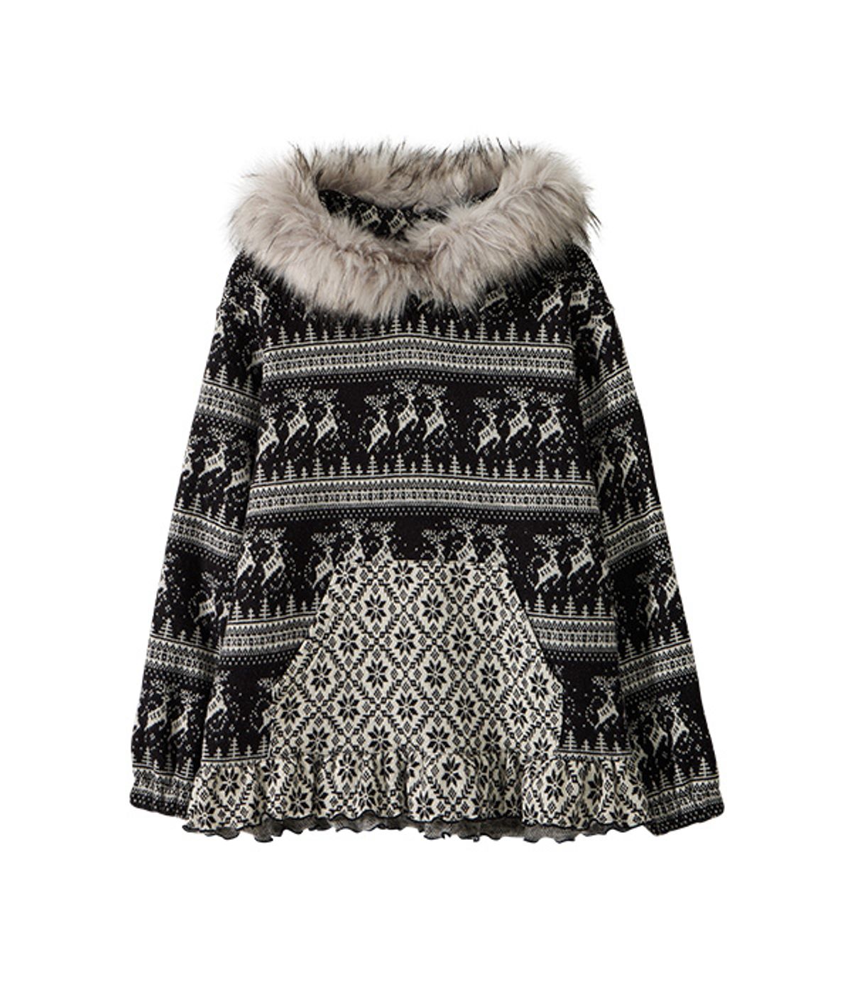 유쓰배쓰(YOUTHBATH) Nordic Oversized Knit Hoodie