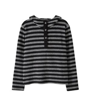 Hooded Henley Tee_Stripe