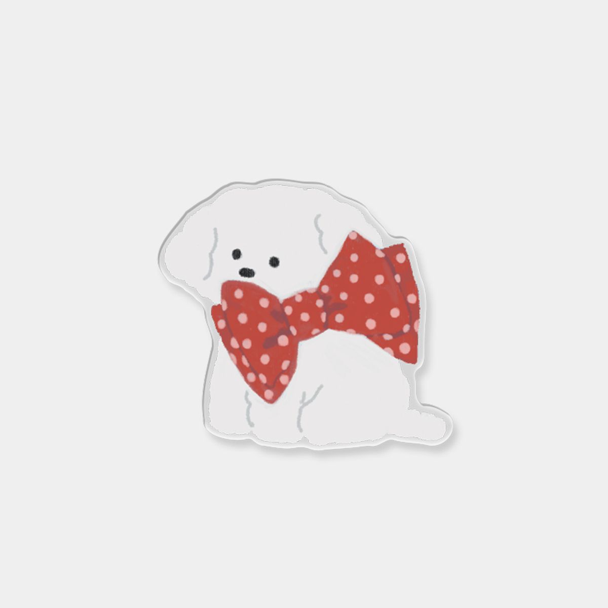 더나인몰(THE NINEMALL) [아크릴스마트톡] red big ribbon ppokku