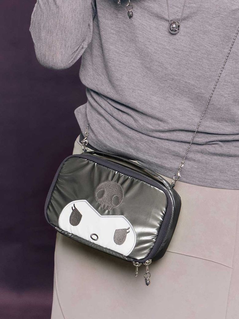 Cosmetics Pouch Kuromi Charcoal