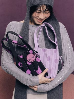 Lucky Pleats Knit S Dot Kuromi (ALL)