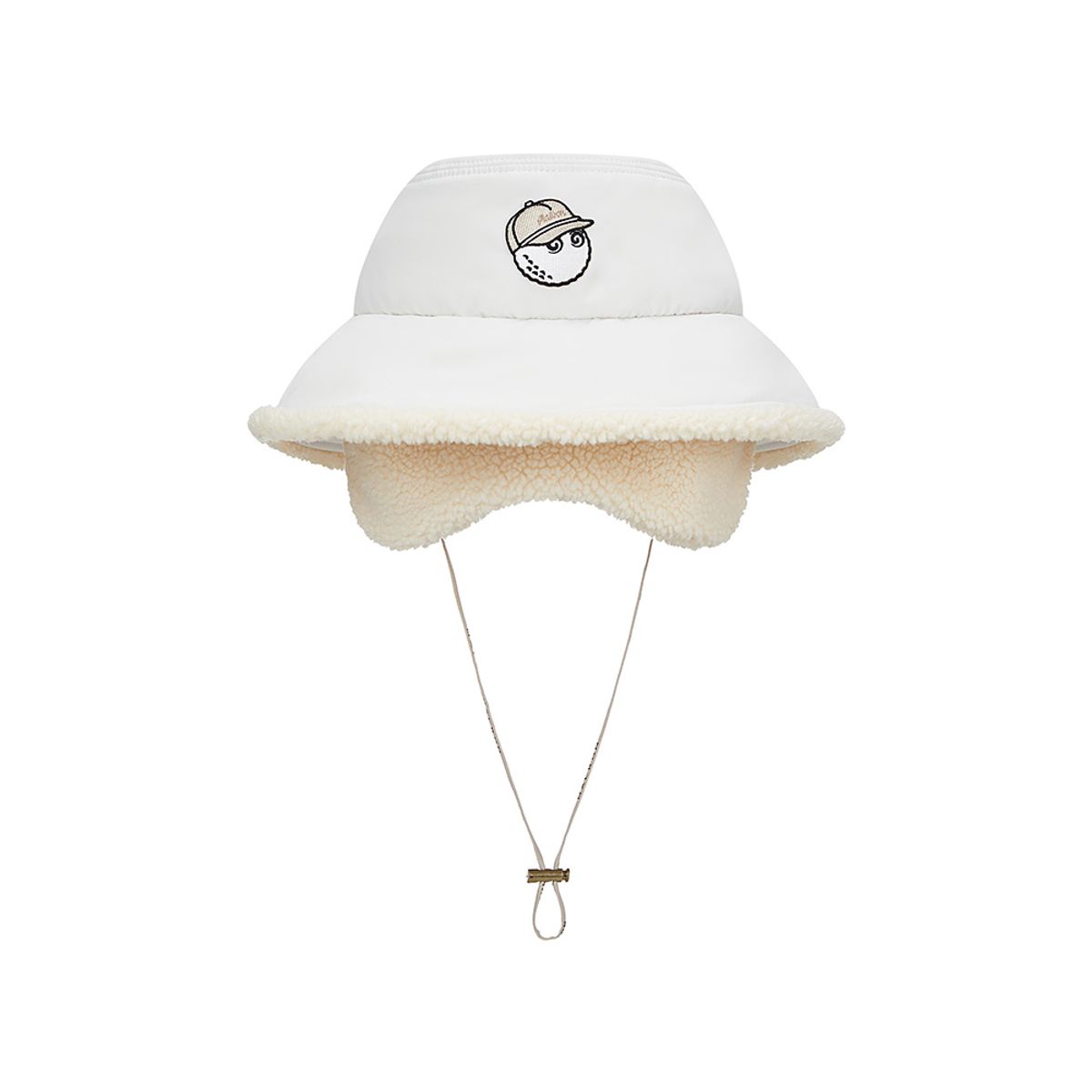 말본 골프(MALBON GOLF) 패딩 이어머프 버킷햇 IVORY (WOMAN)