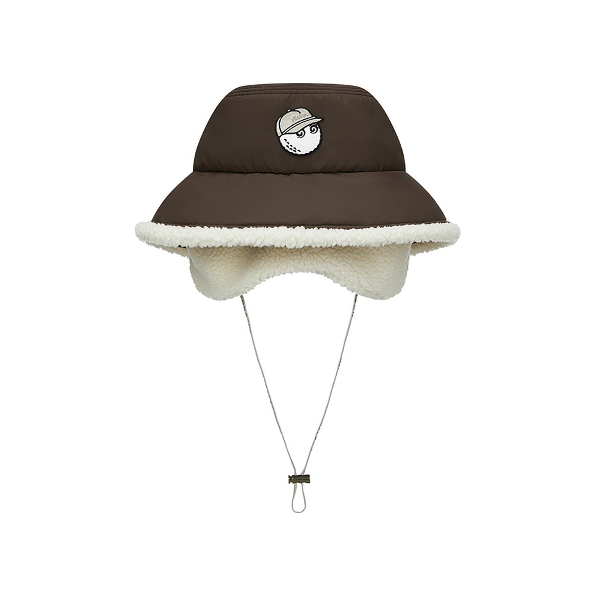 말본 골프(MALBON GOLF) 패딩 이어머프 버킷햇 BROWN (WOMAN)