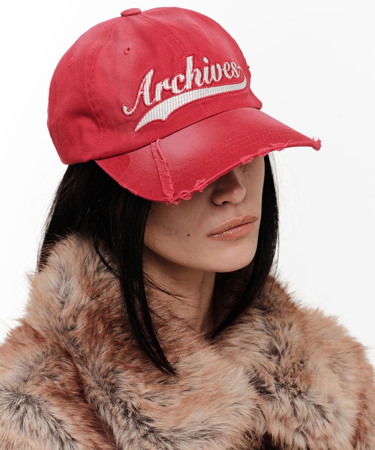 2000아카이브스(2000ARCHIVES) ARCHIVES DAMAGED CAP (RED)