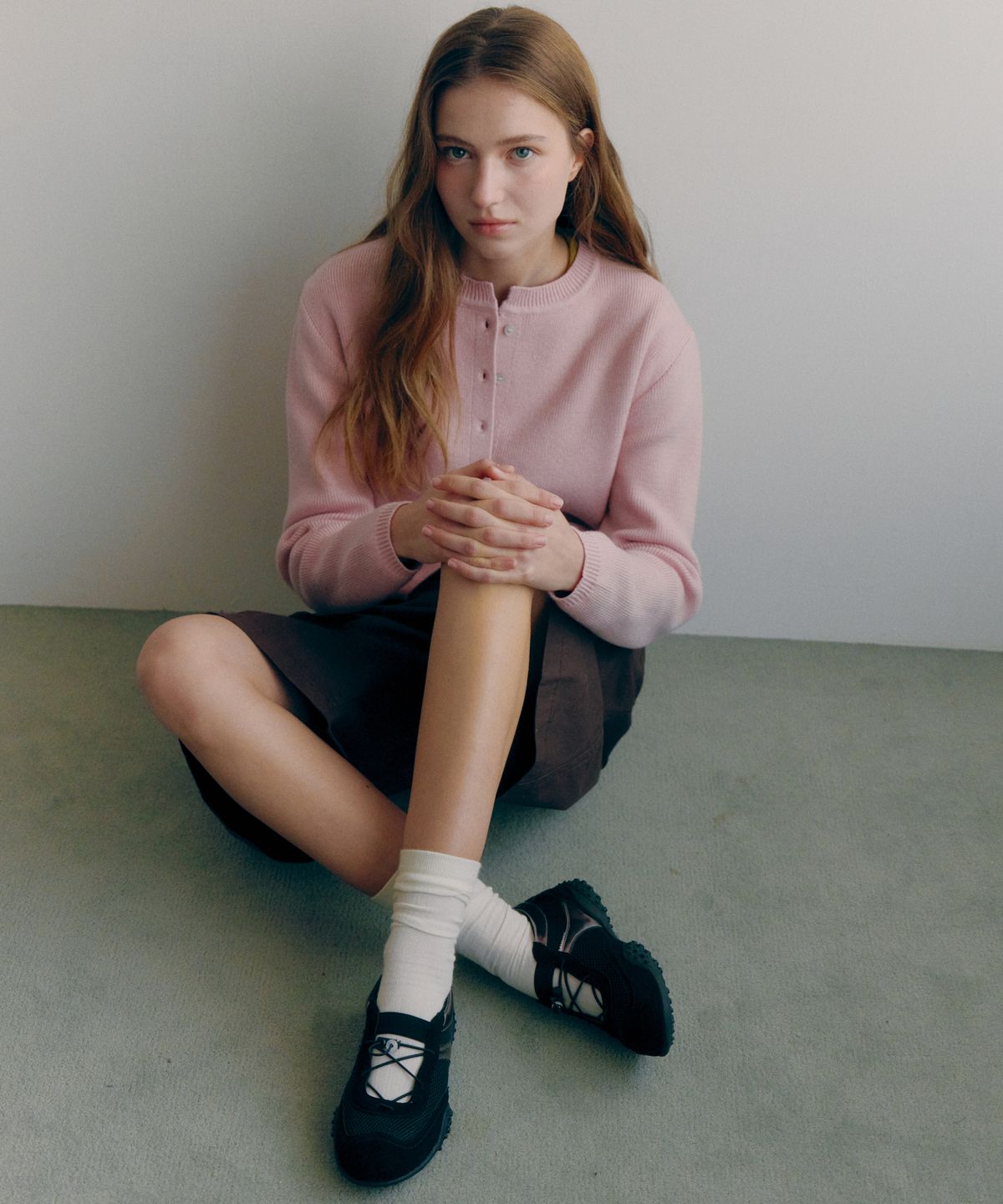 질바이질스튜어트(JILL BY JILLSTUART) [애비] 메쉬 장식 스니커즈 - 2colors