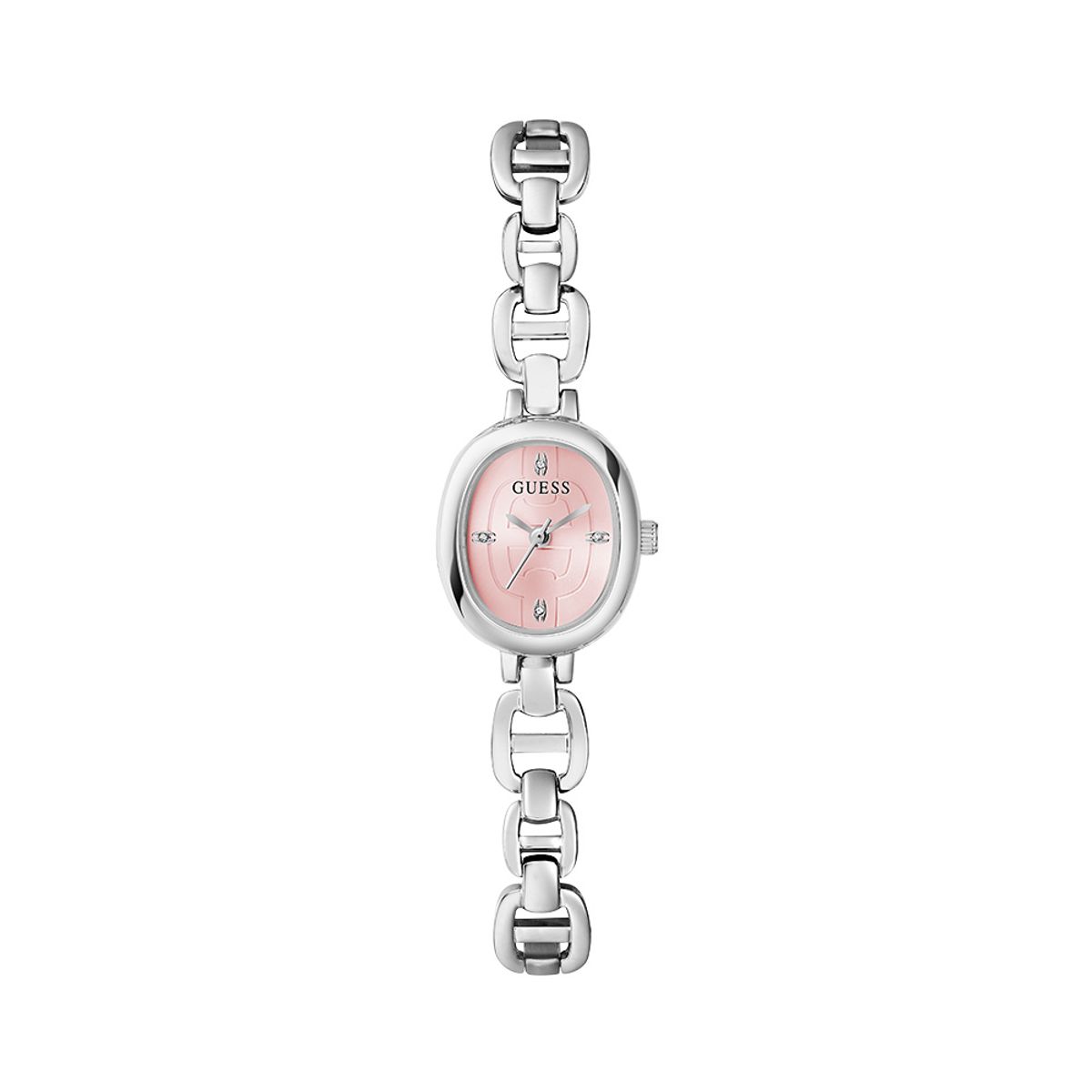 게스 시계(GUESS WATCH) 실버 핑크 비비안 (GW0982L1) 여성시계