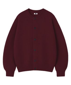 [Unisex] RÉSERVE BUTTON OVER FIT CARDIGAN [BURGUNDY]