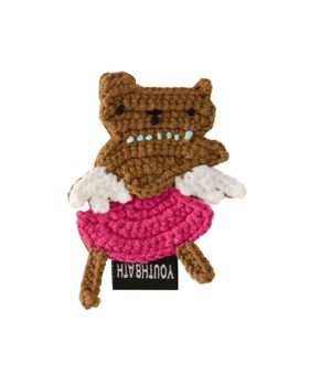 Knit Hair Clip_Bear Princess