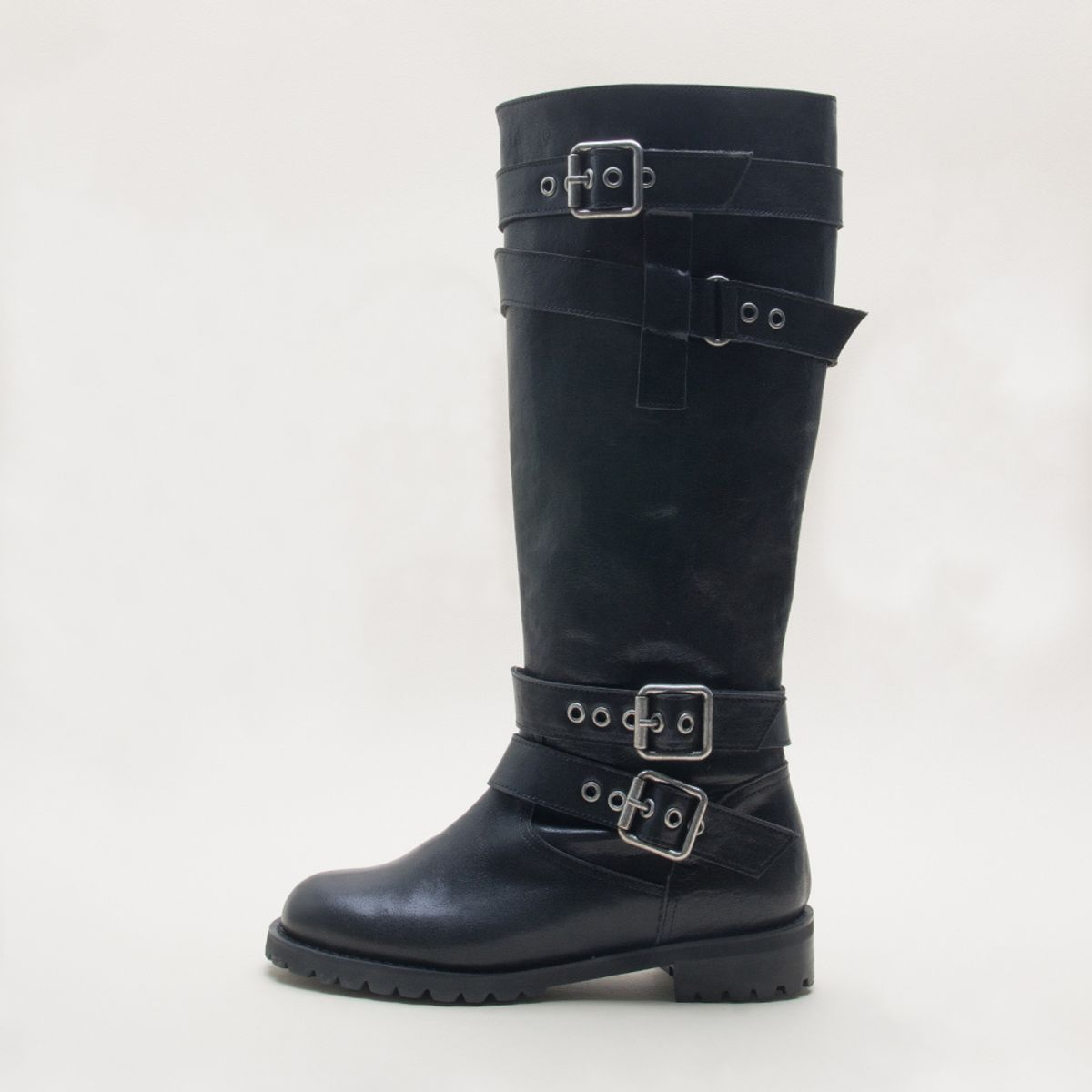 카렌화이트(KAREN WHITE) Belt boots kw2953 2.5cm 롱부츠