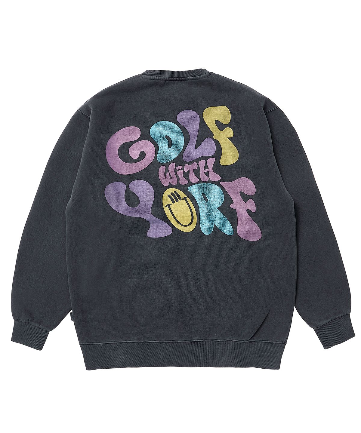 욜프(YORF) YORF SWEATSHIRTS PIGMENT DYEING CHILL PASTEL CHARCOAL 욜프 스웨트셔츠 피그먼트 다잉 칠 파스텔 차콜